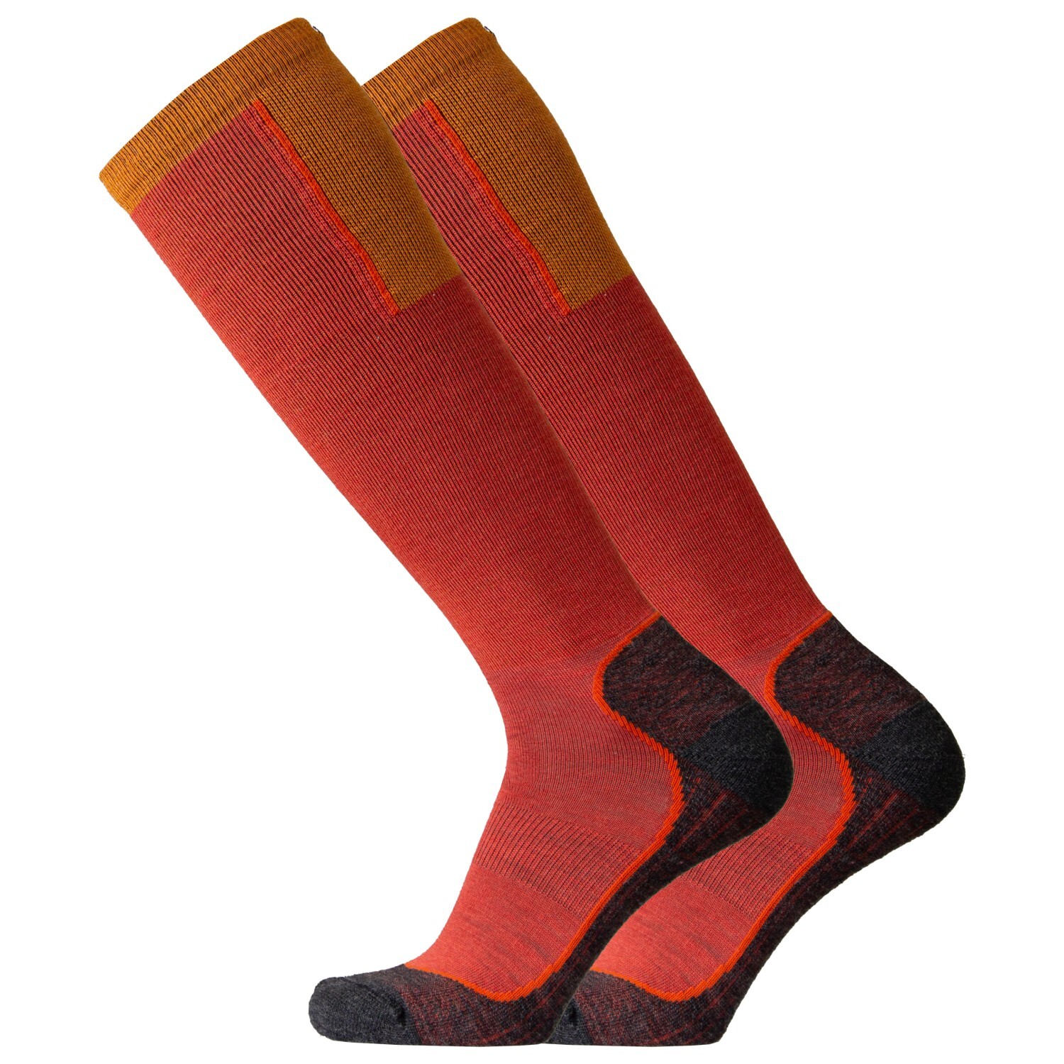 

Лыжные носки Uphillsport Ouna Alpine Ski 4-Layer Compression M5 with Merino, цвет Hot Red/Orange