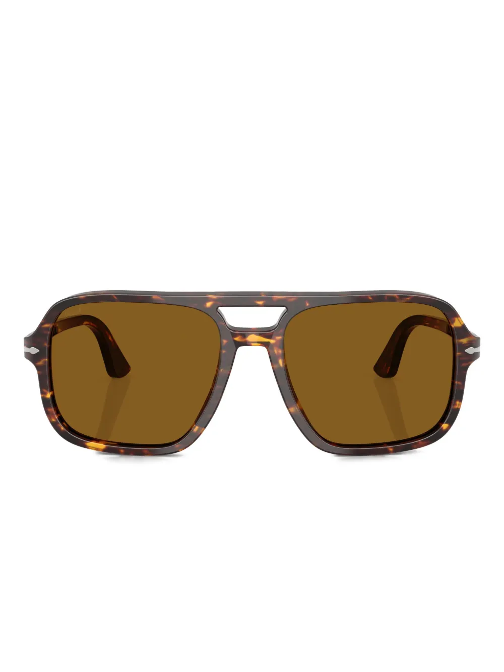 

Солнцезащитные очки в квадратной оправе черепаховой расцветки Persol, коричневый