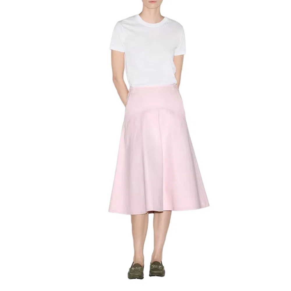 Юбка повседневная длинная GUCCI SS25, женская модель, Light Pink — фото 3