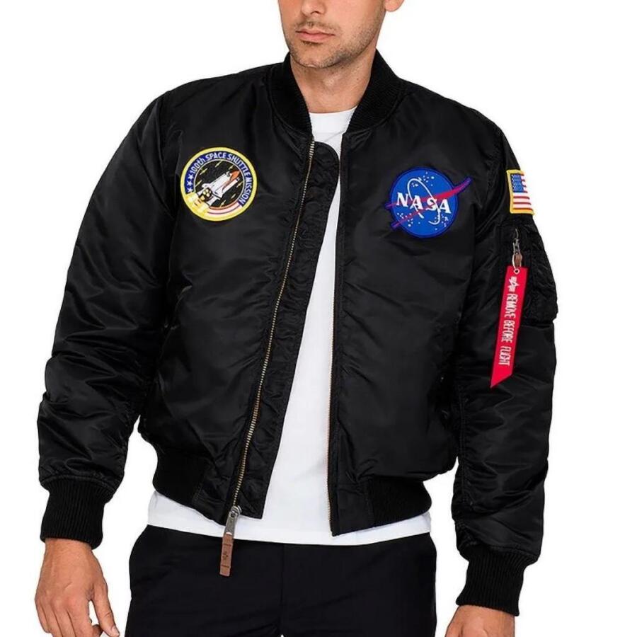 

Куртка Alpha Industries модель Ma1 Vf Nasa цвет черный