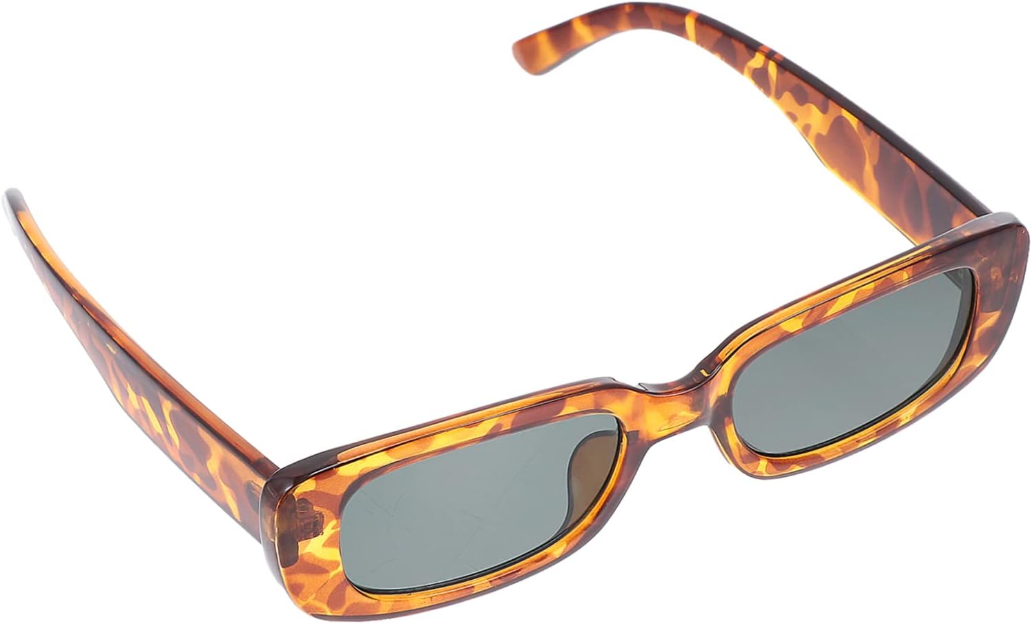 

1 шт. Солнцезащитные очки унисекс квадратной формы с леопардовым принтом. Модные очки для пляжных фотосессий. Удобная посадка, подходят для всех случаев CALLARON, Multi