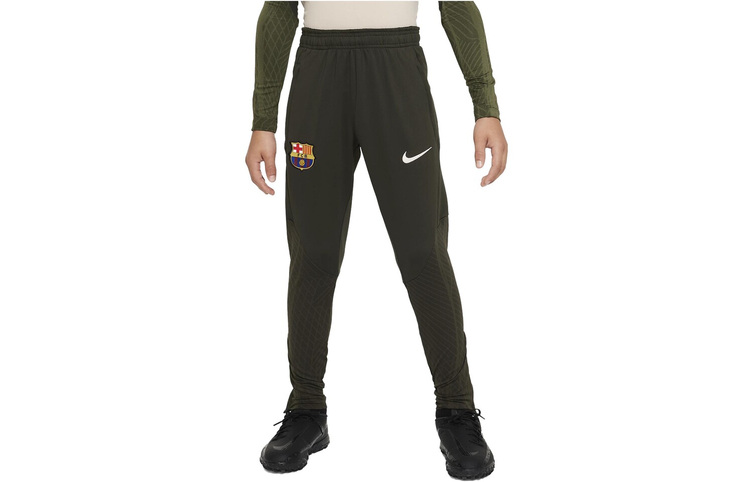 

Детские трикотажные спортивные штаны Nike, оливковый