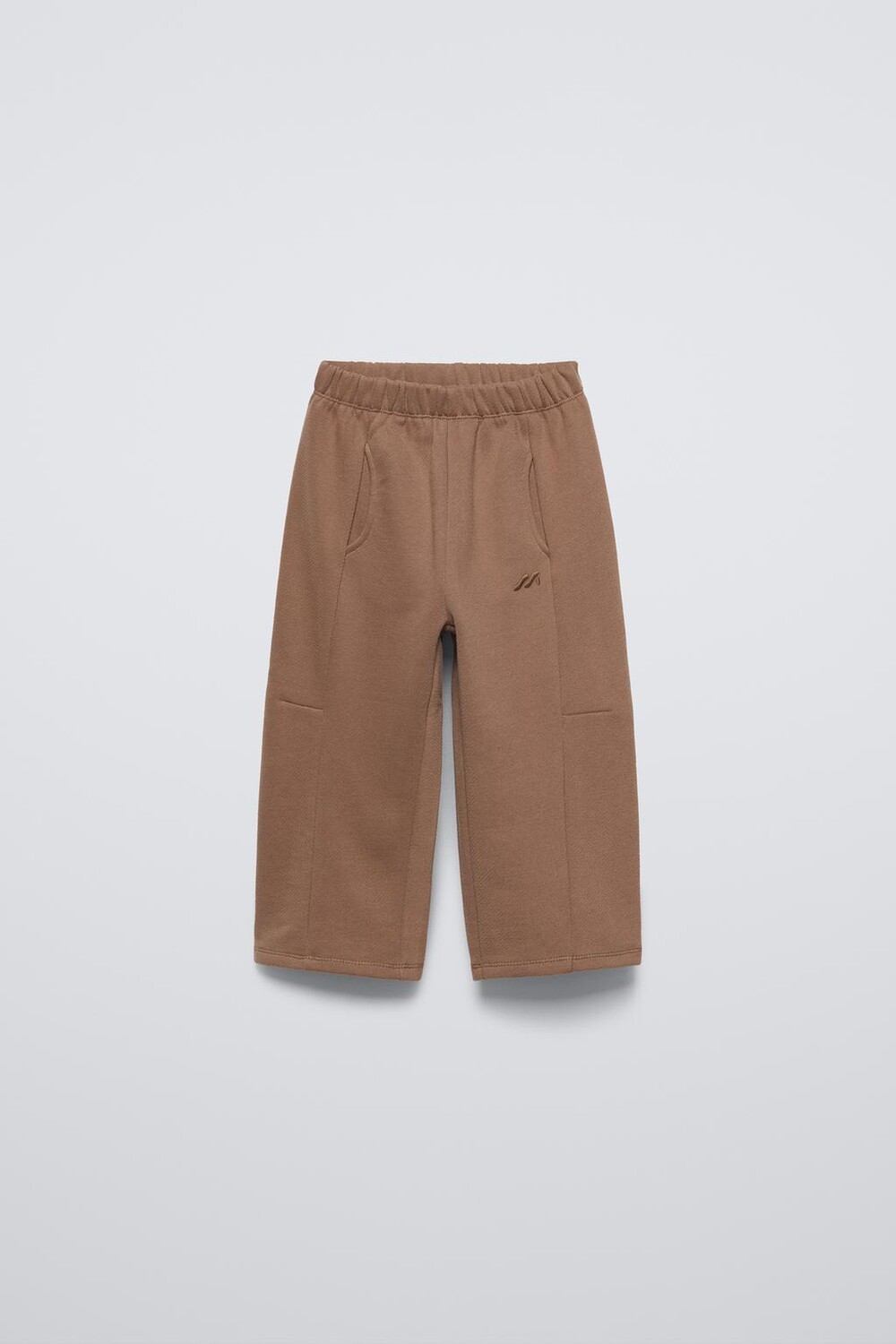 

Вышитые брюки ZARA, цвет chocolate