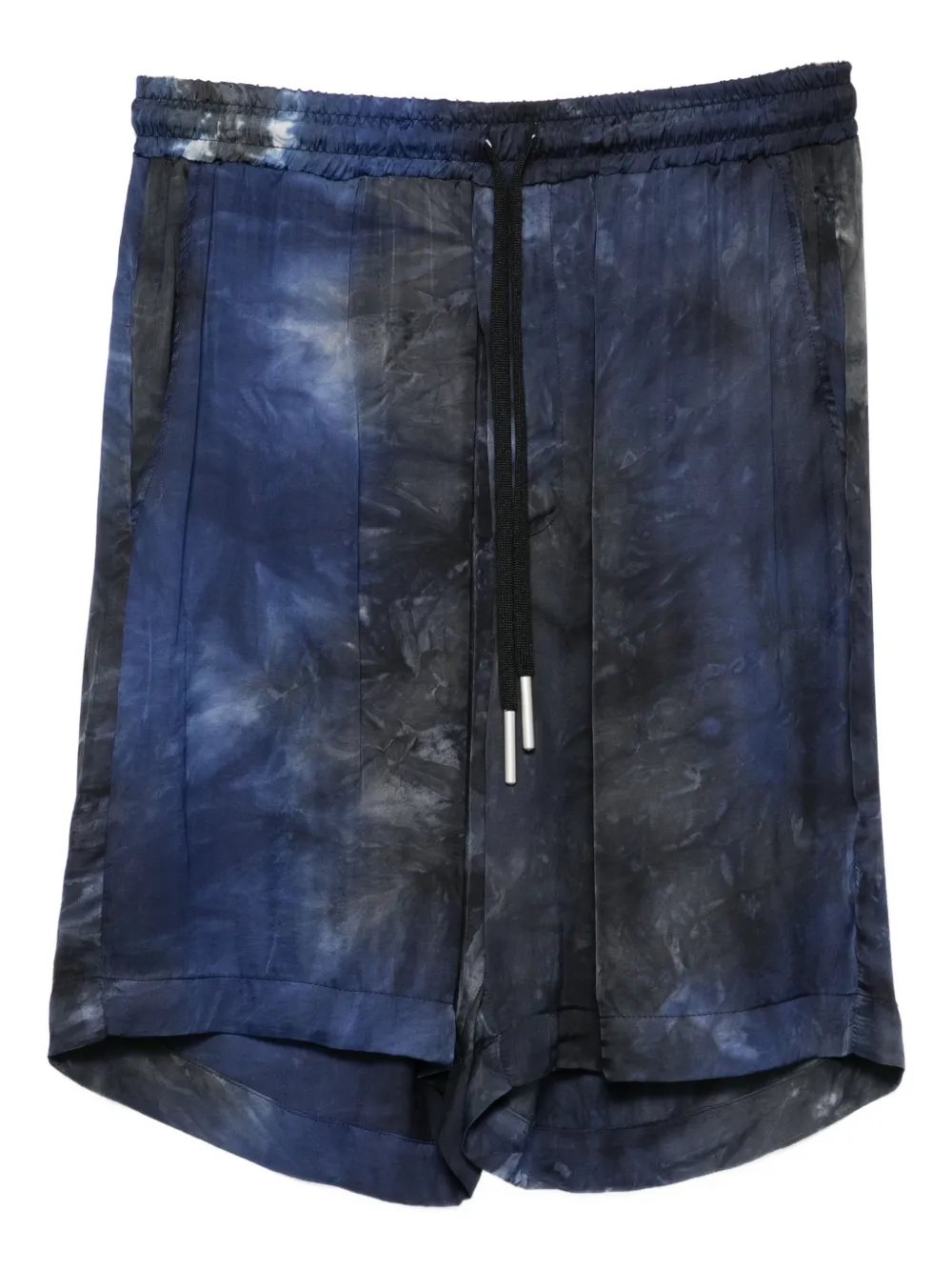 

Шорты с кулиской и принтом тай-дай Yes London, синий