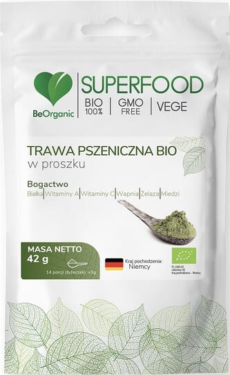 

Органический порошок травы пшеницы Beorganic, 42 г, Medicaline