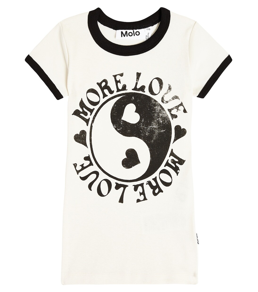 

Футболка more love из хлопкового джерси Molo, мультиколор