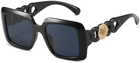 

Квадратные солнцезащитные очки для женщин, популярный модный дизайн, двухцветная оправа, ретро-леопардовый принт, защита от УФ-излучения UV400, модные солнцезащитные очки для мужчин MTZJH, Black