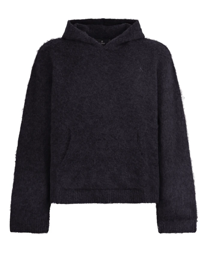 

Худи из текстурированного искусственного меха. Represent, черный