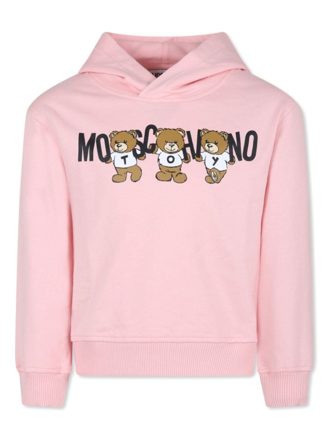 

Moschino Kids хлопковая толстовка с логотипом, розовый