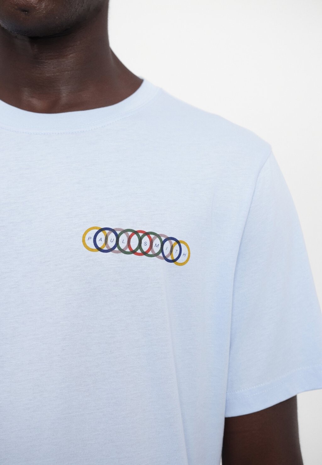 

Футболка с принтом MULTI CIRCLES PS Paul Smith, светло-голубой