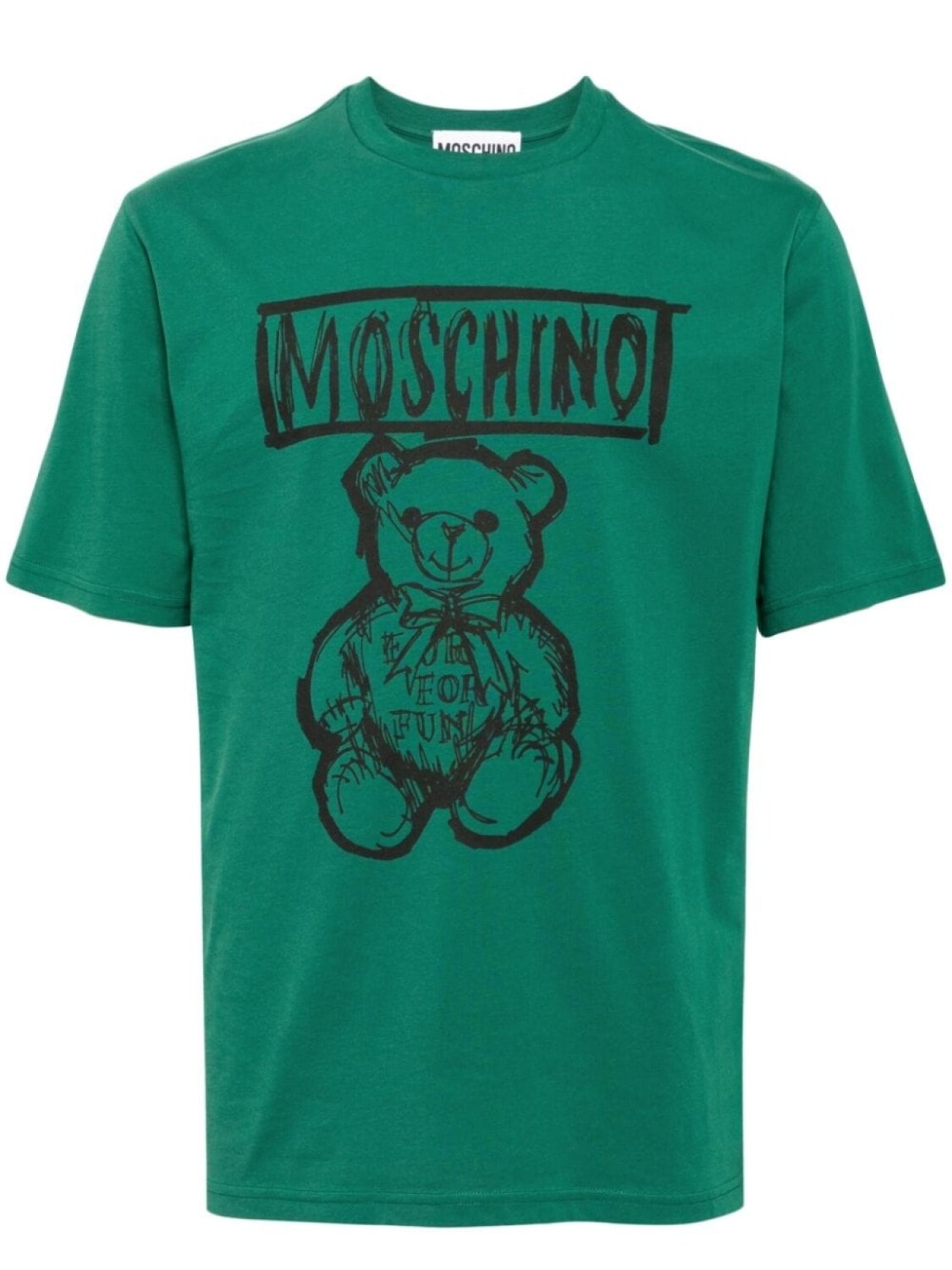 

Moschino футболка с принтом, зеленый