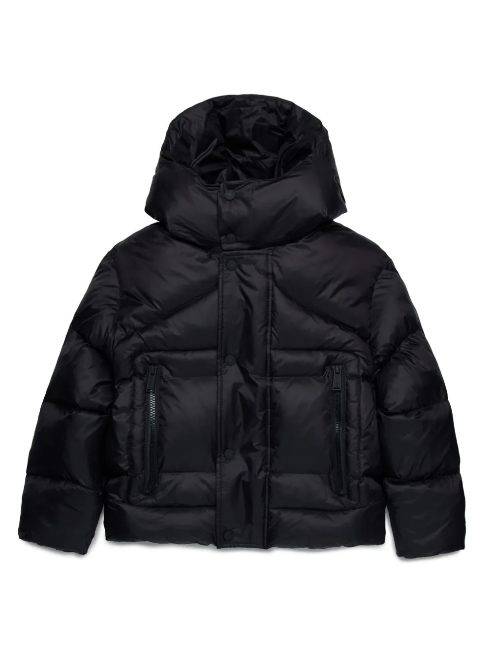 

Пуховик с капюшоном DSQUARED2 KIDS, черный