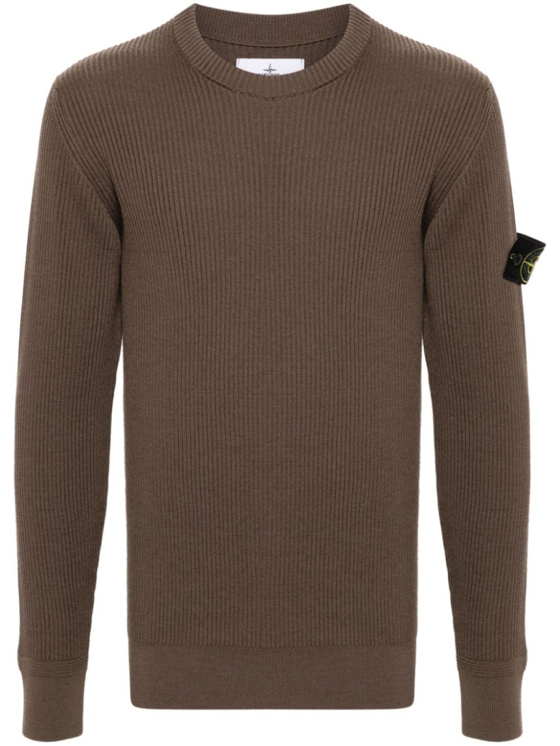 

Stone Island свитер с нашивкой Compass, коричневый