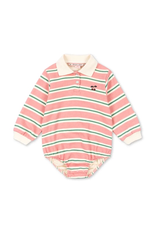 

Боди из хлопка для младенцев SPOTTY LS ROMPER GOTS Konges Sløjd, розовый