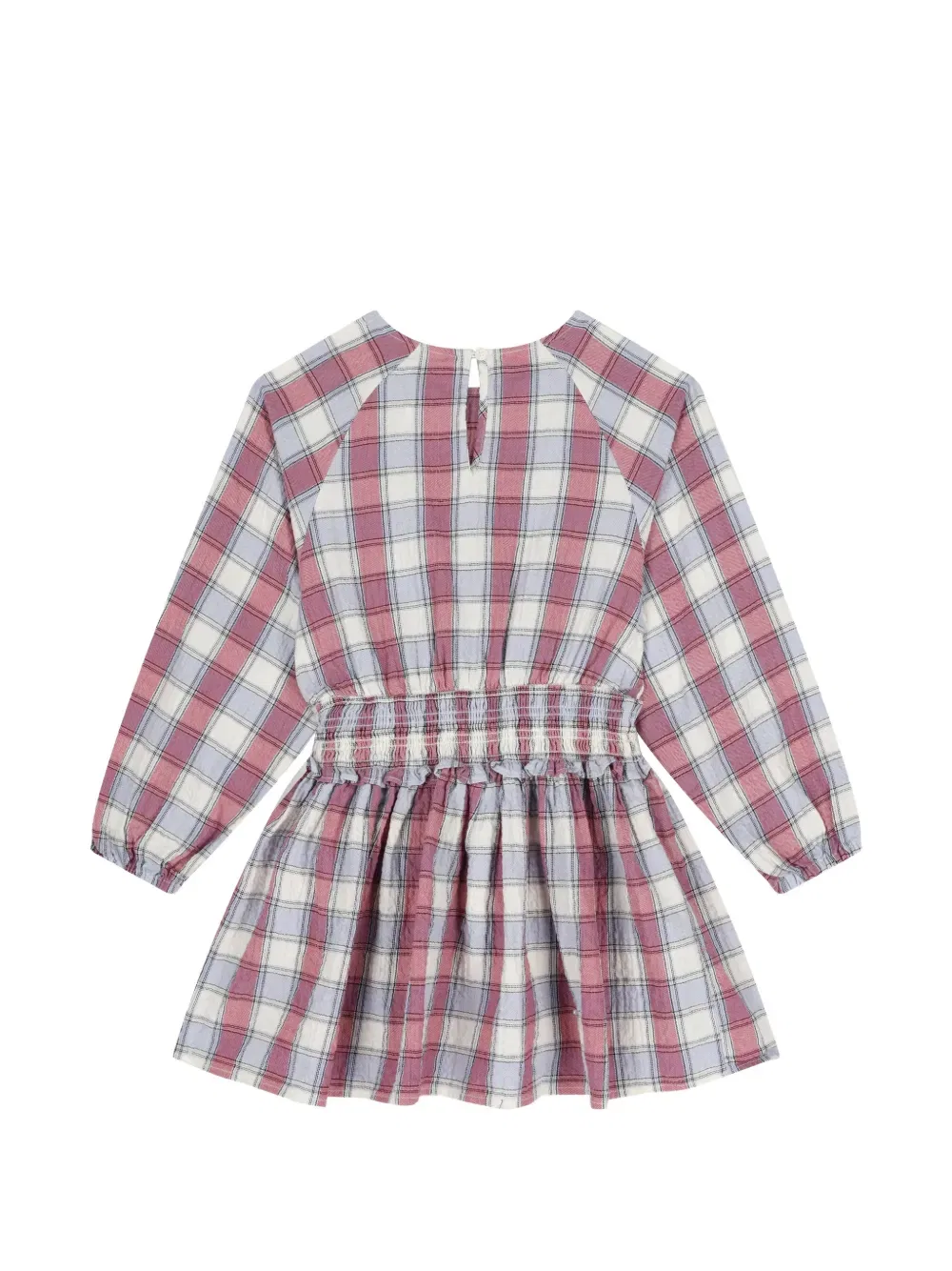 Платье в клетку с оборками Tommy Hilfiger Junior, розовый — фото 2