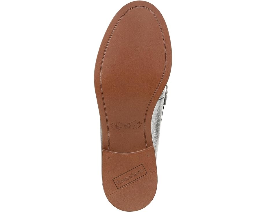 Лоферы Franco Sarto Carolynn Low Slip-On Tassel Loafers, серебряный — фото 3