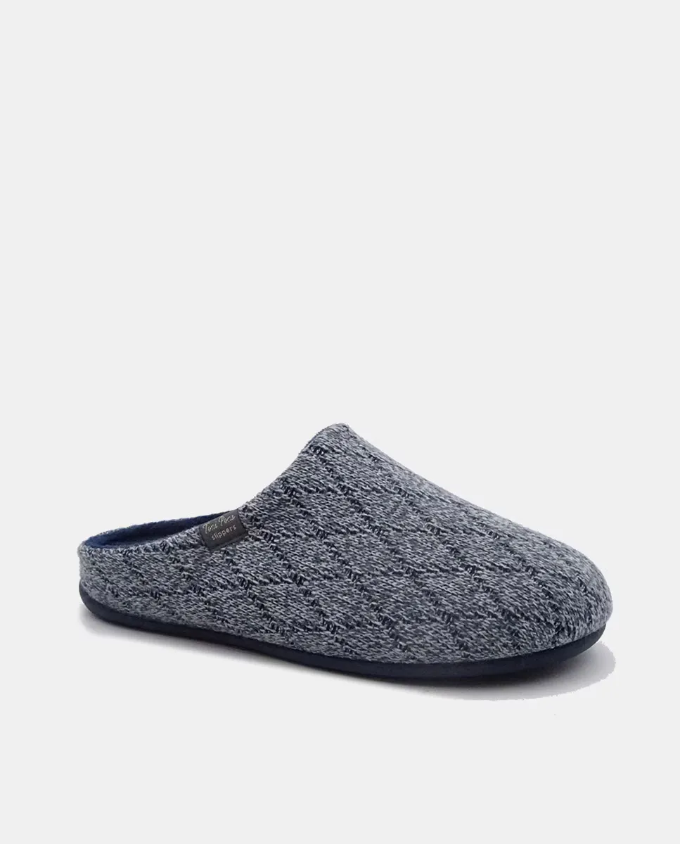 

Мужские тапочки Nauel из текстиля, с нескользящей подошвой и съемной стелькой Toni Pons, темно-синий