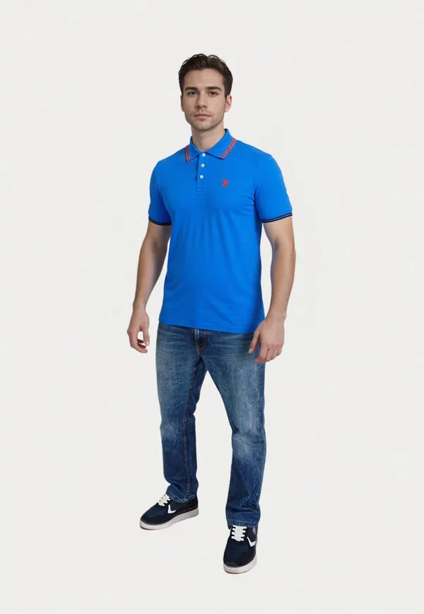 Рубашка-Поло с коротким рукавом "барни" U.S. Polo Assn., Blau — фото 2