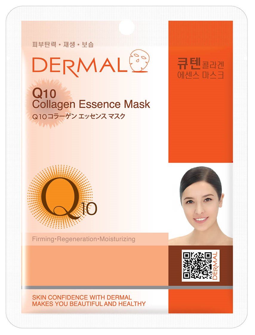 

Тканевая маска для лица Dermal, Collagen Face Mask с коэнзимом Q10, 23 г