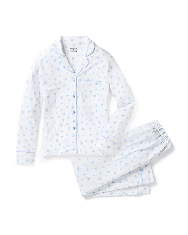 

Пижамный комплект «Страна чудес Перивинкл» из пимы Petite Plume, синий