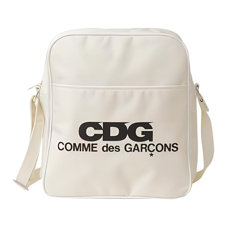 

CDG Нейлоновая плечевая сумка мужская слоновая кость белый