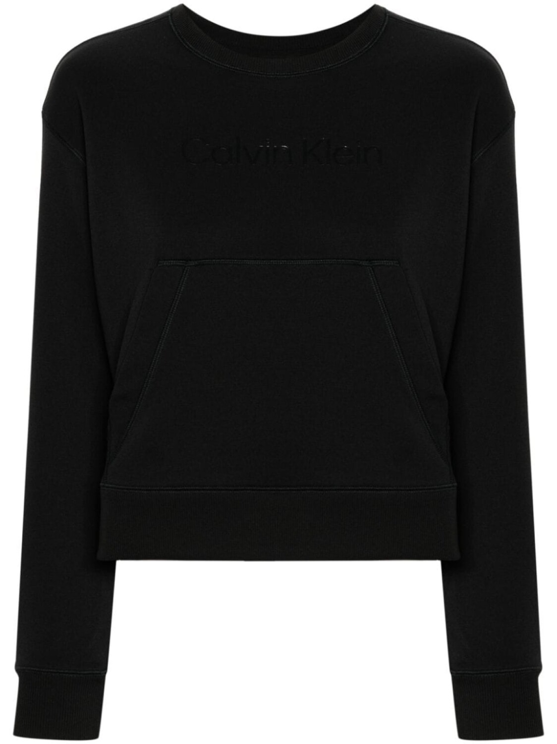 

Толстовка с аппликацией логотипа Calvin Klein, черный