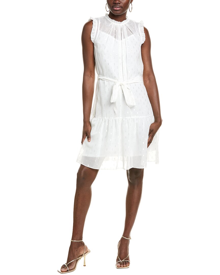 

Джулия Джордан Люрекс Клип Мини Платье Julia Jordan, белый