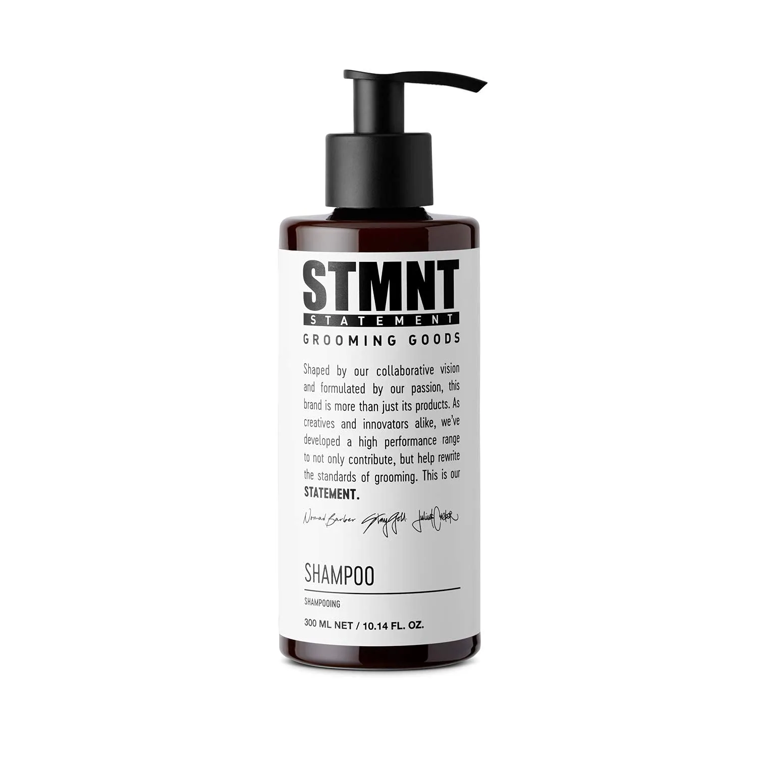 Шампунь STMNT Grooming Goods | Без сульфатов SLS/SLES | Активированный уголь и ментол | Удаляет загрязнения | Придает волосам объем