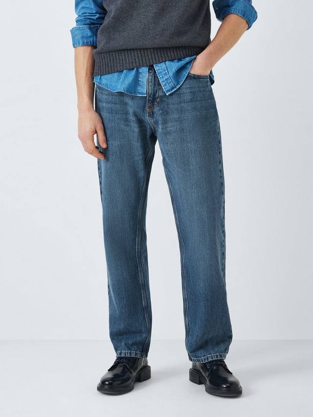 

Джинсы из денима обычного покроя с подкладкой John Lewis, цвет Vintage