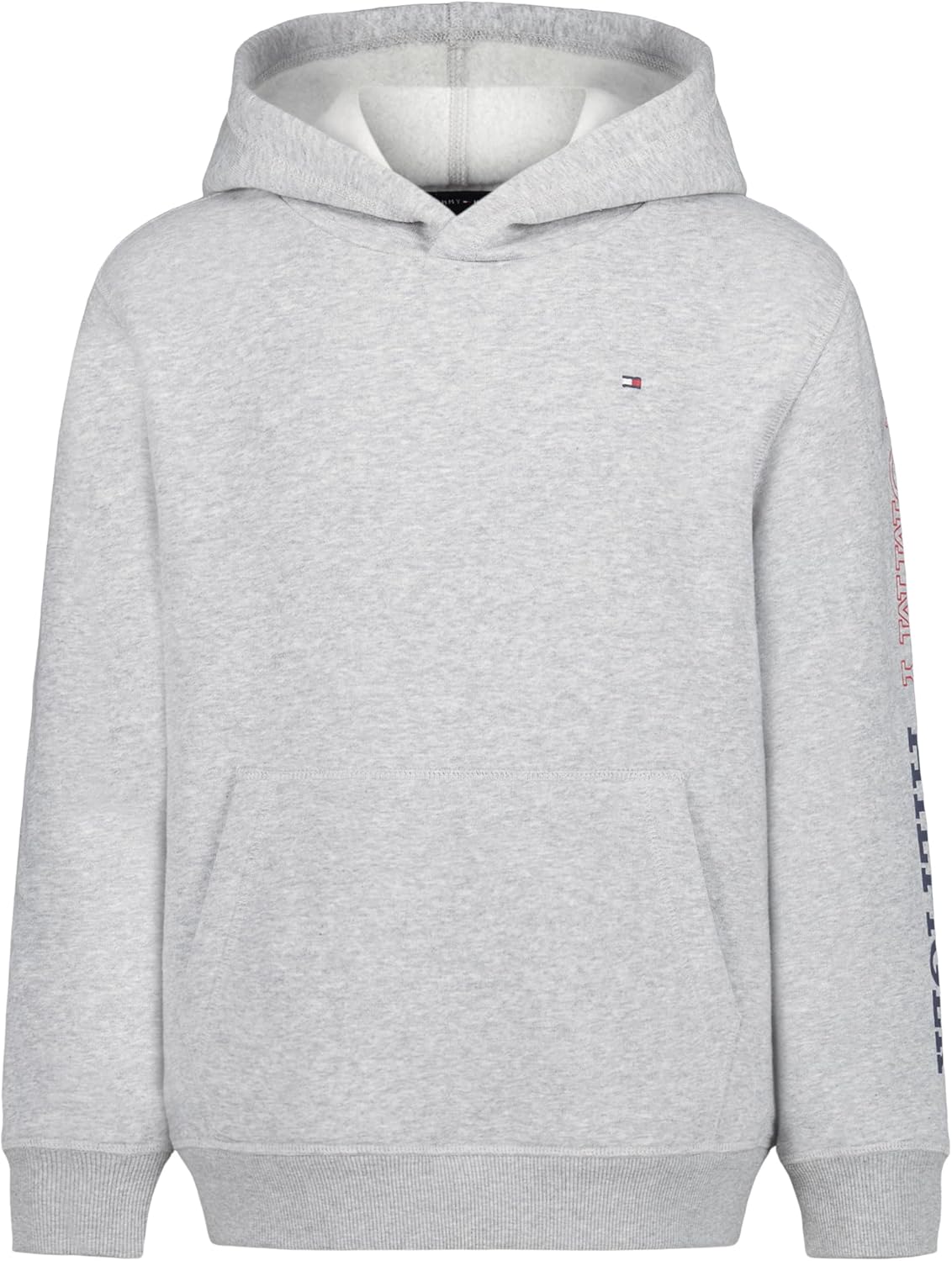 

Толстовка с капюшоном Tommy Hilfiger для мальчиков с длинными рукавами из флиса, Up & Down Med Grey Heather