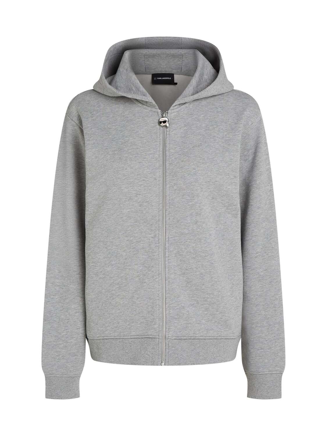 

Karl Lagerfeld Толстовка с молнией 'Ikon' в крапчатом сером цвете
