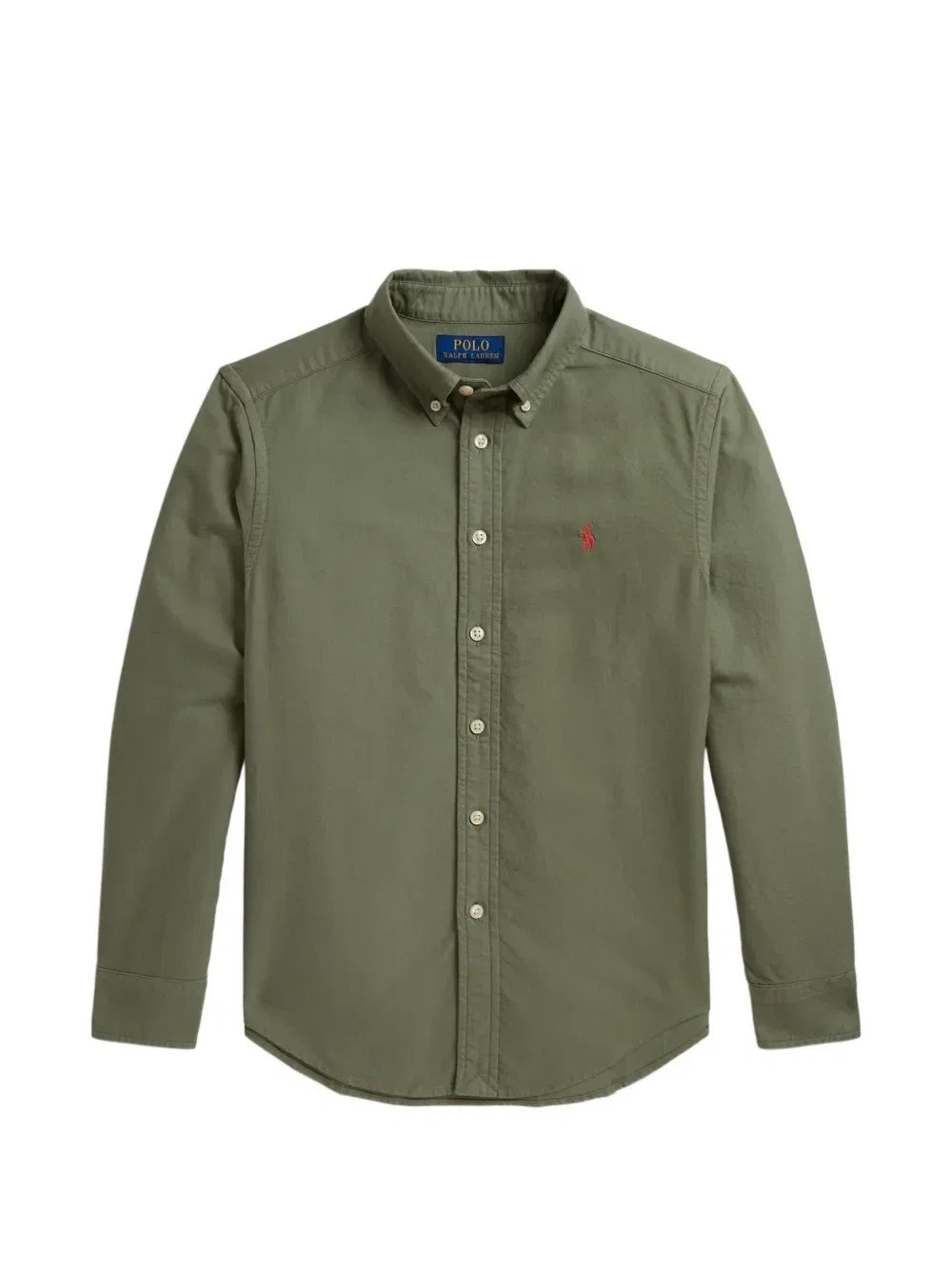 Рубашка с вышивкой Polo Ralph Lauren Kids, зеленый