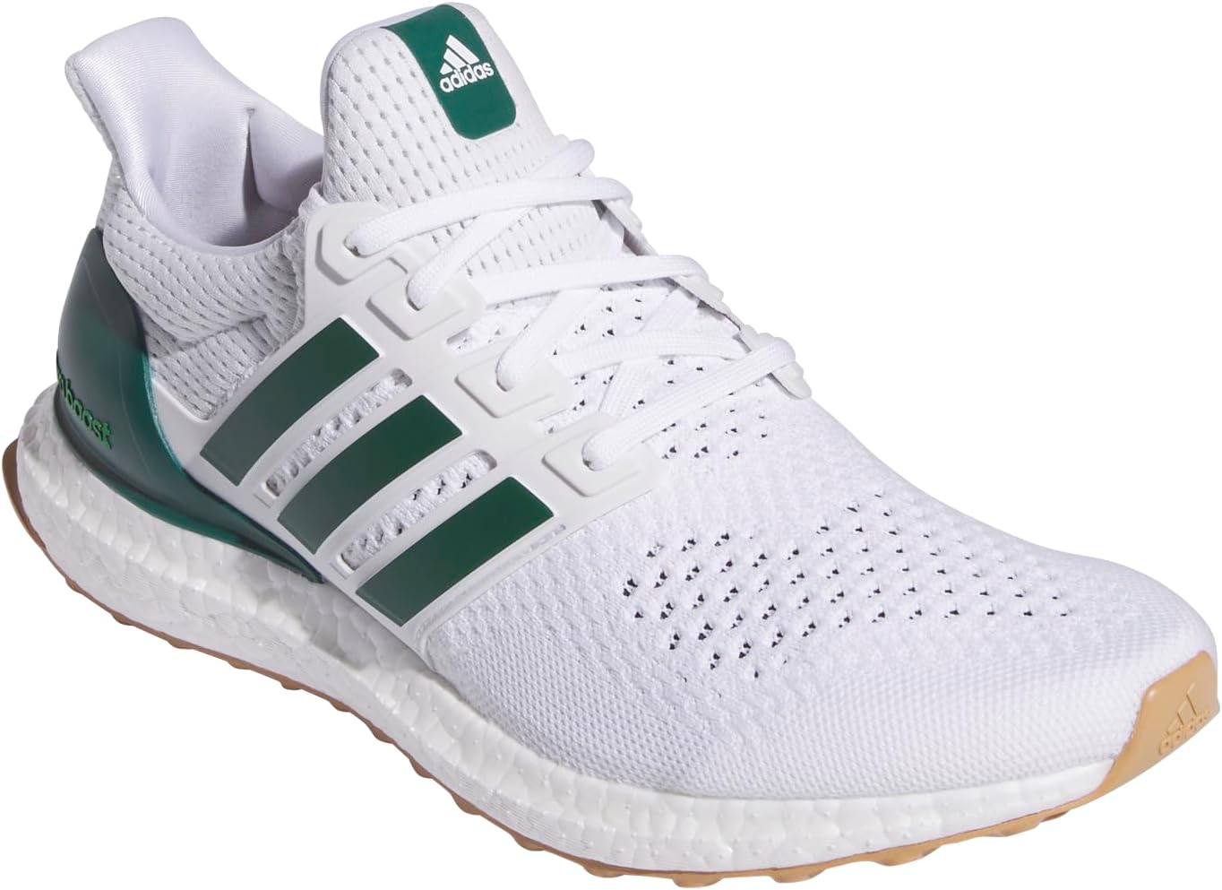 Мужские кроссовки для бега Adidas Ultraboost 1.0, белый/зеленый — фото 2