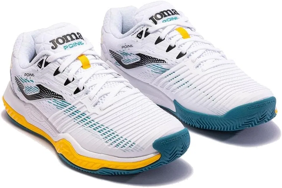 Мужские теннисные кроссовки Joma Point Ac для всех типов кортов, белые с синим — фото 3