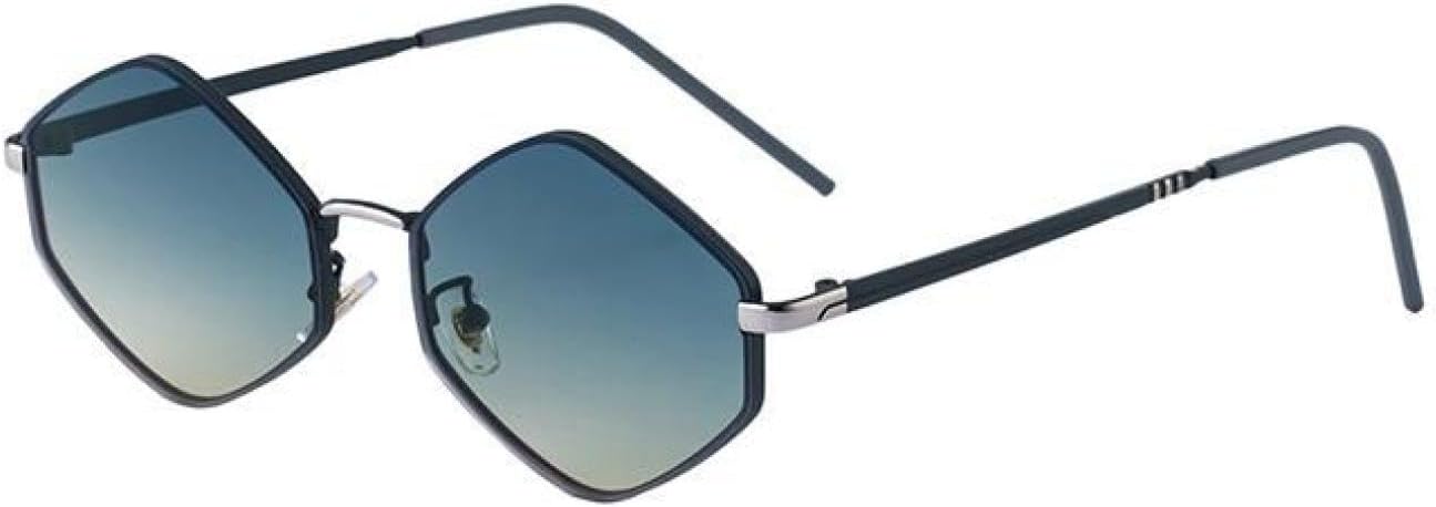 

Винтажные шестиугольные солнцезащитные очки в стиле стимпанк для женщин, роскошные, классические, в стиле панк, с защитой от УФ-излучения UV400, ретро, ​​для вождения TVTBBVV, C7greenyellow