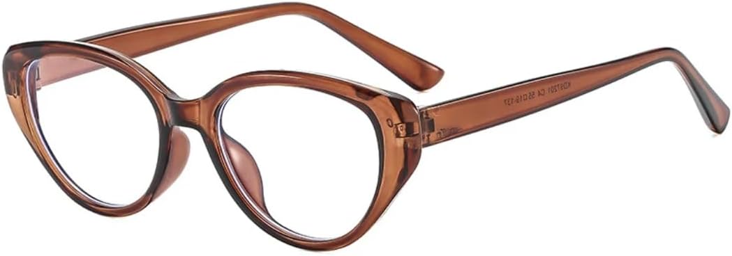 

Классические винтажные солнцезащитные очки «кошачий глаз» в большой оправе для женщин и мужчин, для активного отдыха, путешествий, вождения, рыбалки, с защитой от УФ-излучения UV400 TVTBBVV, Brown Clear