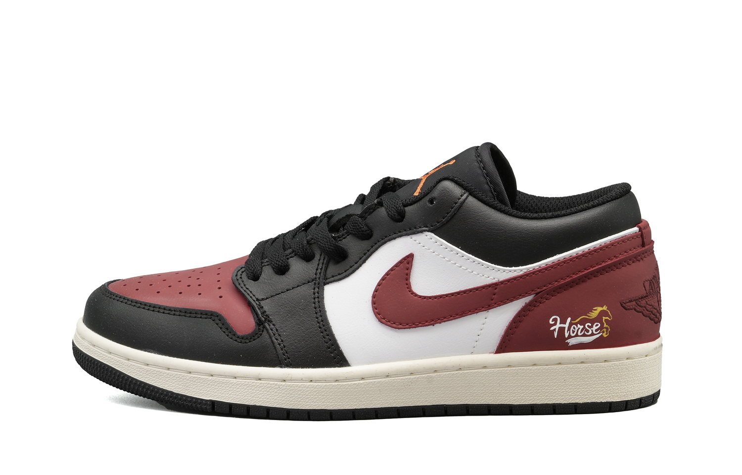 

Jordan Air 1 устойчивые к истиранию низкие баскетбольные кроссовки Unisex красный черный