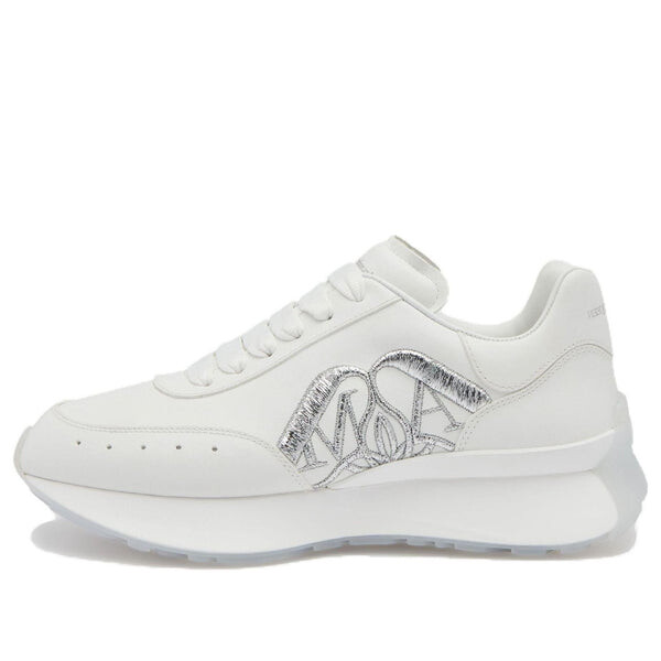 Кроссовки sprint runner 'white silver' Alexander Mcqueen, белый