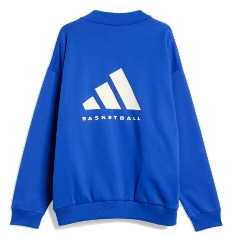 Свитера баскетбольная команда толстовка азиатские размеры Adidas, синий — фото 2