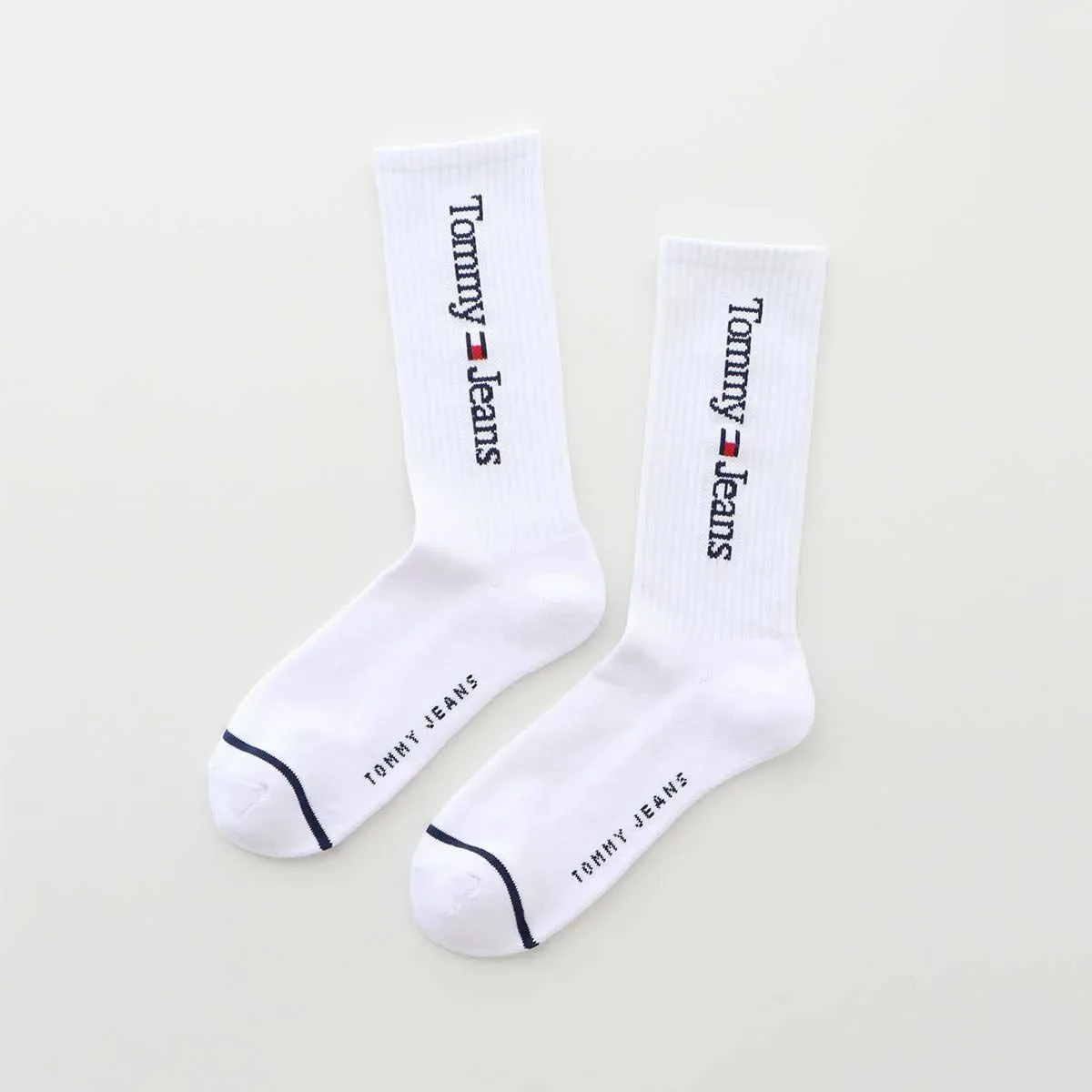 Комплект из 2 пар носков Tommy Jeans с ворсистой подошвой. Tommy Hilfiger, 01. White x Heather Gray — фото 2