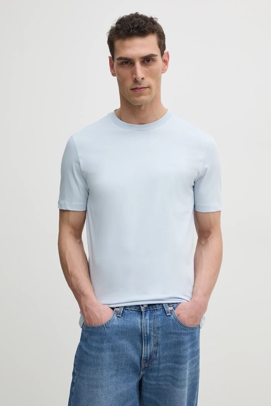 

Хлопковая футболка thompson 01 BOSS, синий