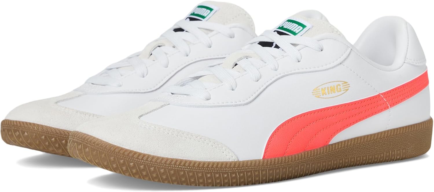 

Мужские футбольные бутсы Puma King 21 для тренировок в помещении, белый/красный