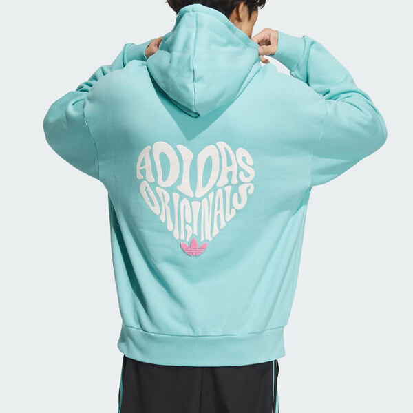 Толстовка оригиналы v day hoodie asia sizing Adidas, синий — фото 4