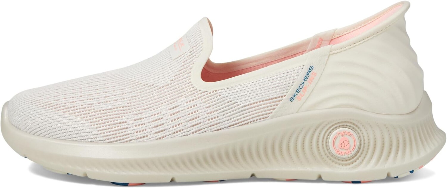 Кроссовки SKECHERS Performance Go Walk Anywhere Telyn Hands Free Slip-Ins, цвет Natural/Pink — фото 4