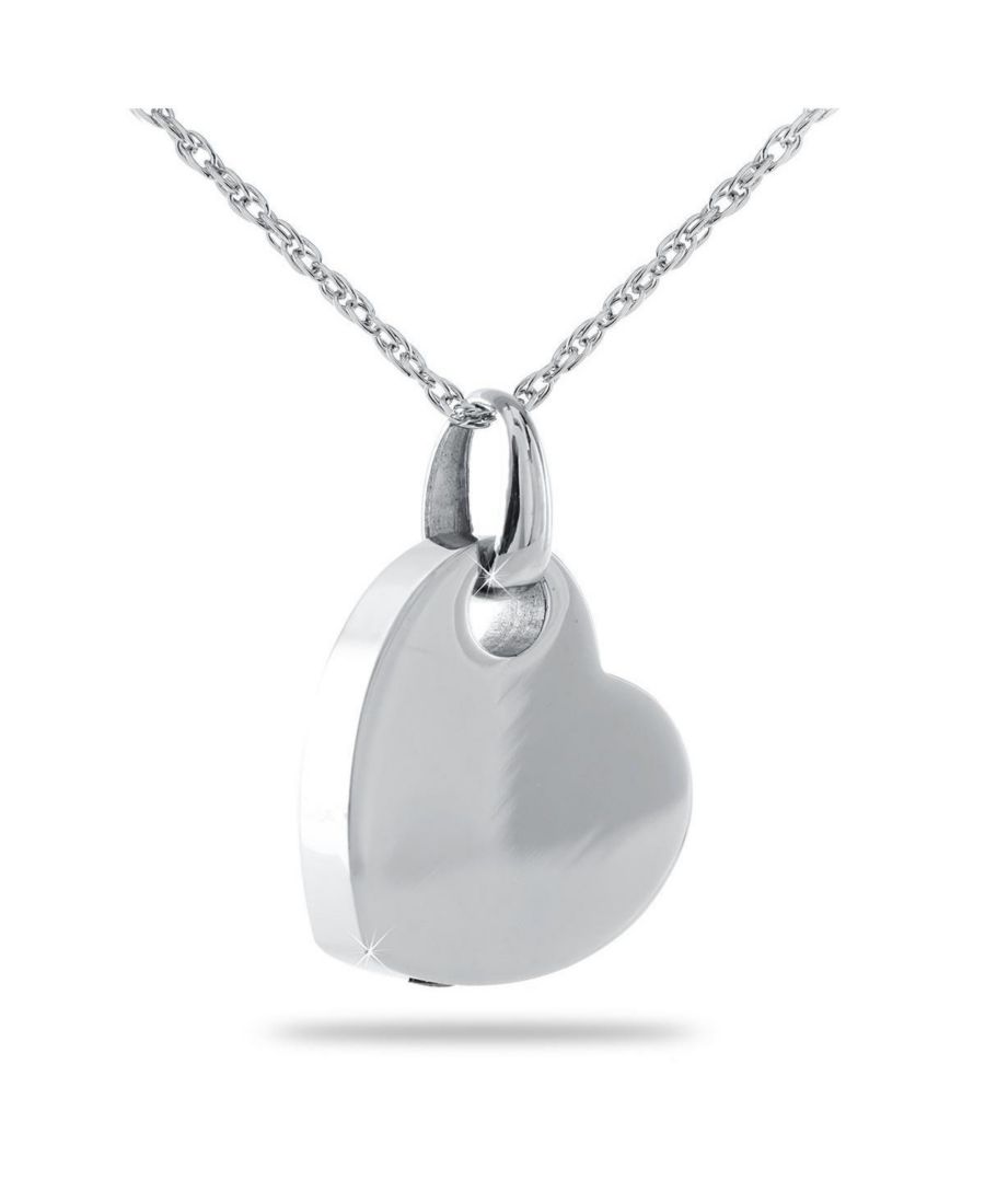 

Подвеска в форме сердца из стерлингового серебра 925 пробы, диаметр 5/8 дюйма, цепочка 18 дюймов DRS, Inc, No Color