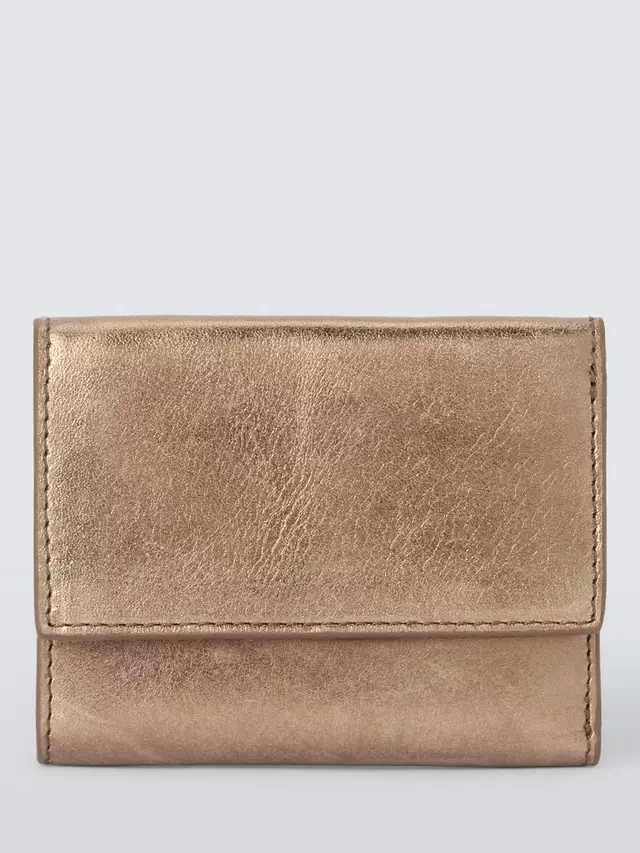 

Портмоне John Lewis Leather Medium Tri-Fold, цвет bronze/leather