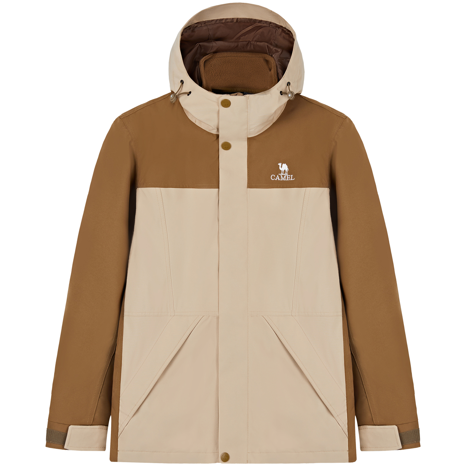 

CAMEL Ветровка для любой погоды Men's, Coconut Shell/Papaya Brown