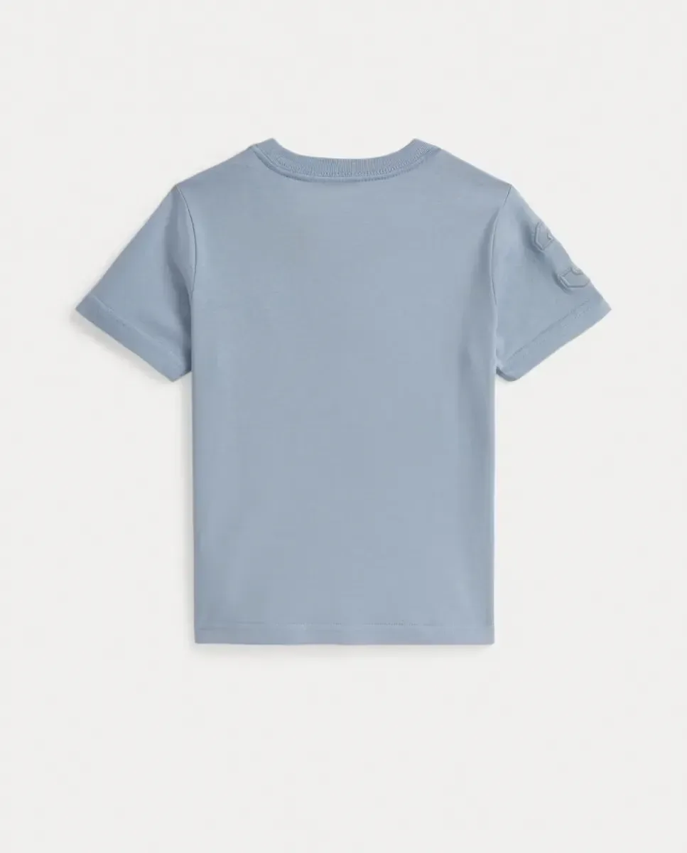Унисекс-футболка с большим пони из хлопкового трикотажа Polo Ralph Lauren, индиго — фото 2