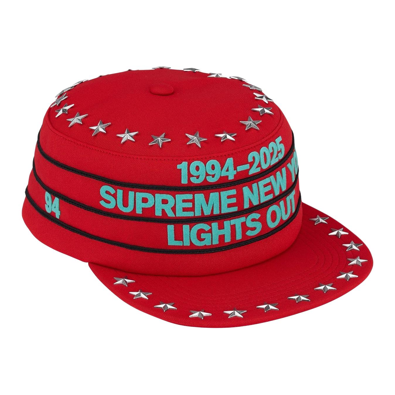 

Supreme Бейсболка унисекс из полиэстера черно-зелено-красно-голубого цвета, Red