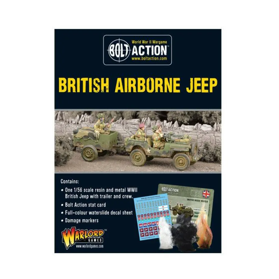 

Воздушно-десантный джип с прицепом, Bolt Action - British Airborne (28mm)